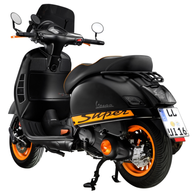 Cover vario lid for Vespa, orange matt