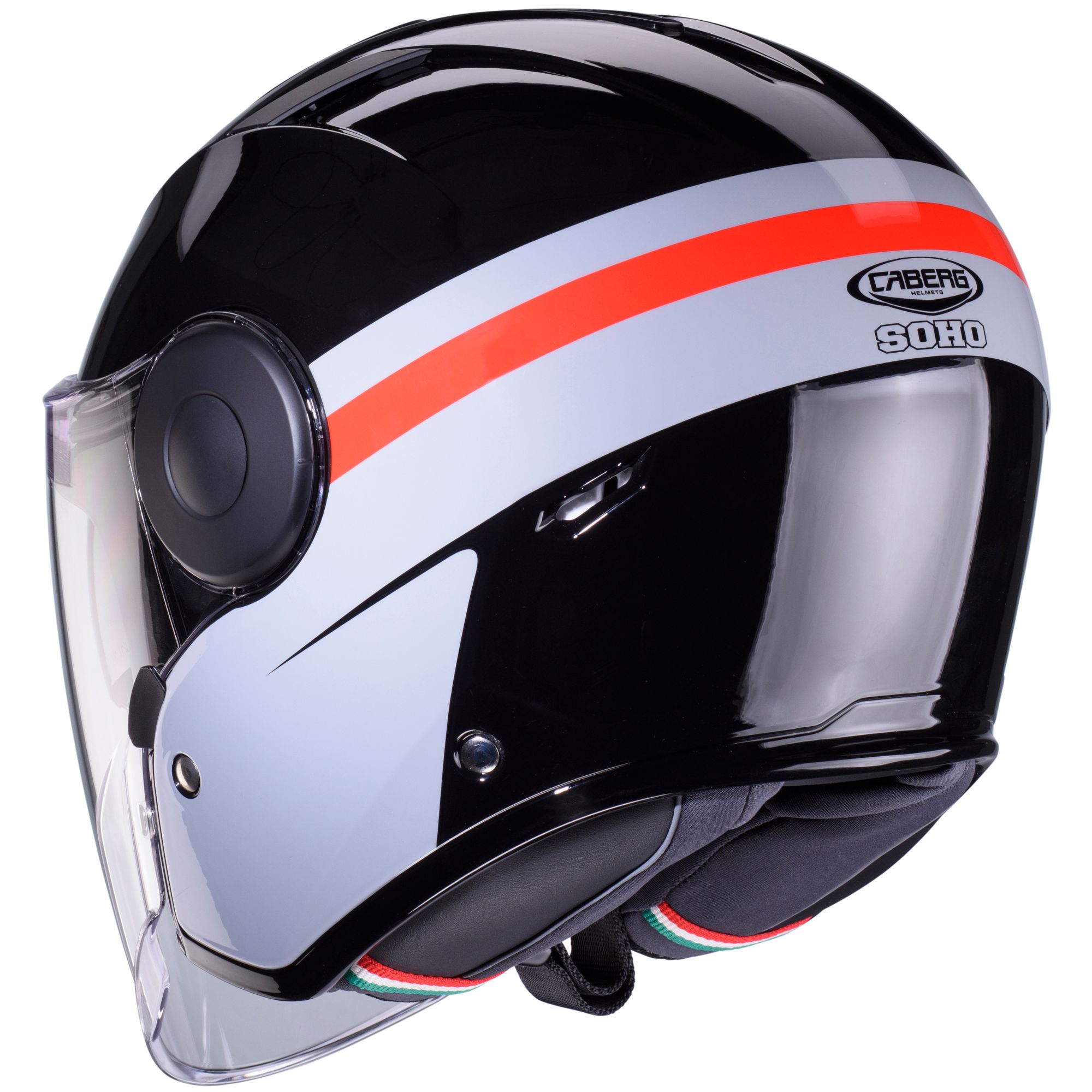 Caberg helmet Soho Zephyr black/grey-red