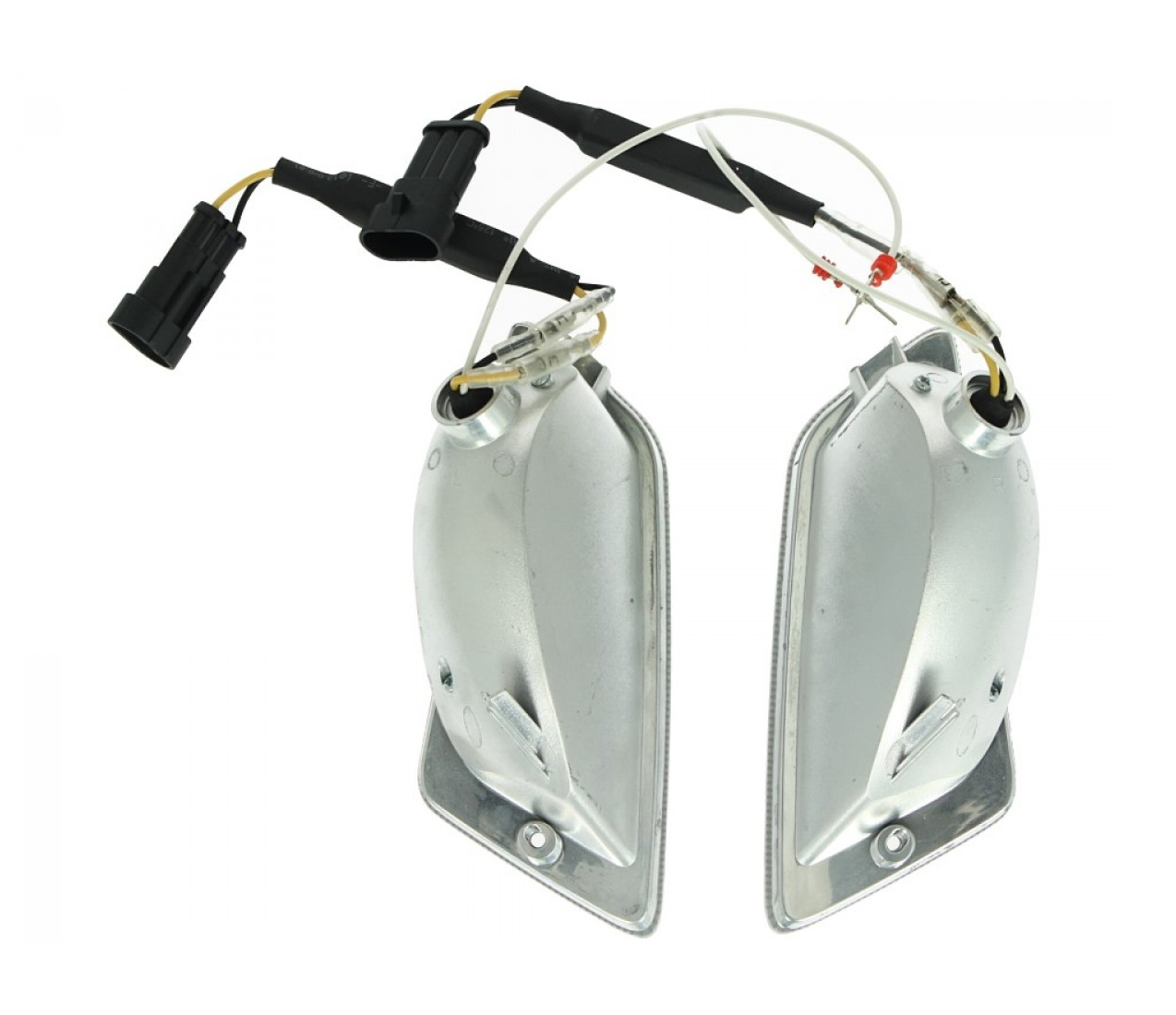 LED turn signal set front, tinted for Vespa GT, GTL, GTV, GTS 125-300 (2014-2018)