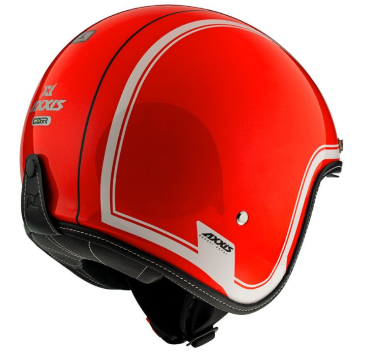 Axxis jet helmet, Hornet SV Royal, red shiny