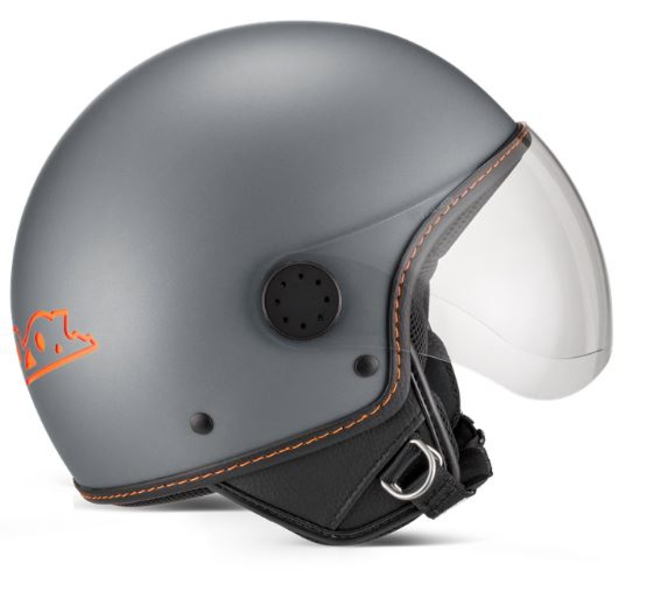 Vespa jet helmet, Vespa Visor LangHe, gray/titanium (707/C)