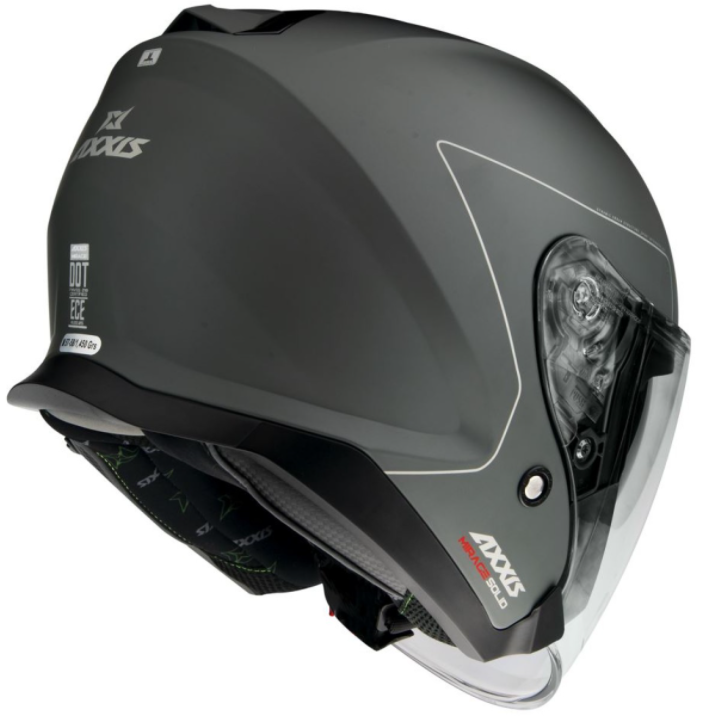 Axxis jet helmet, Mirage SV Solid, titanium matt