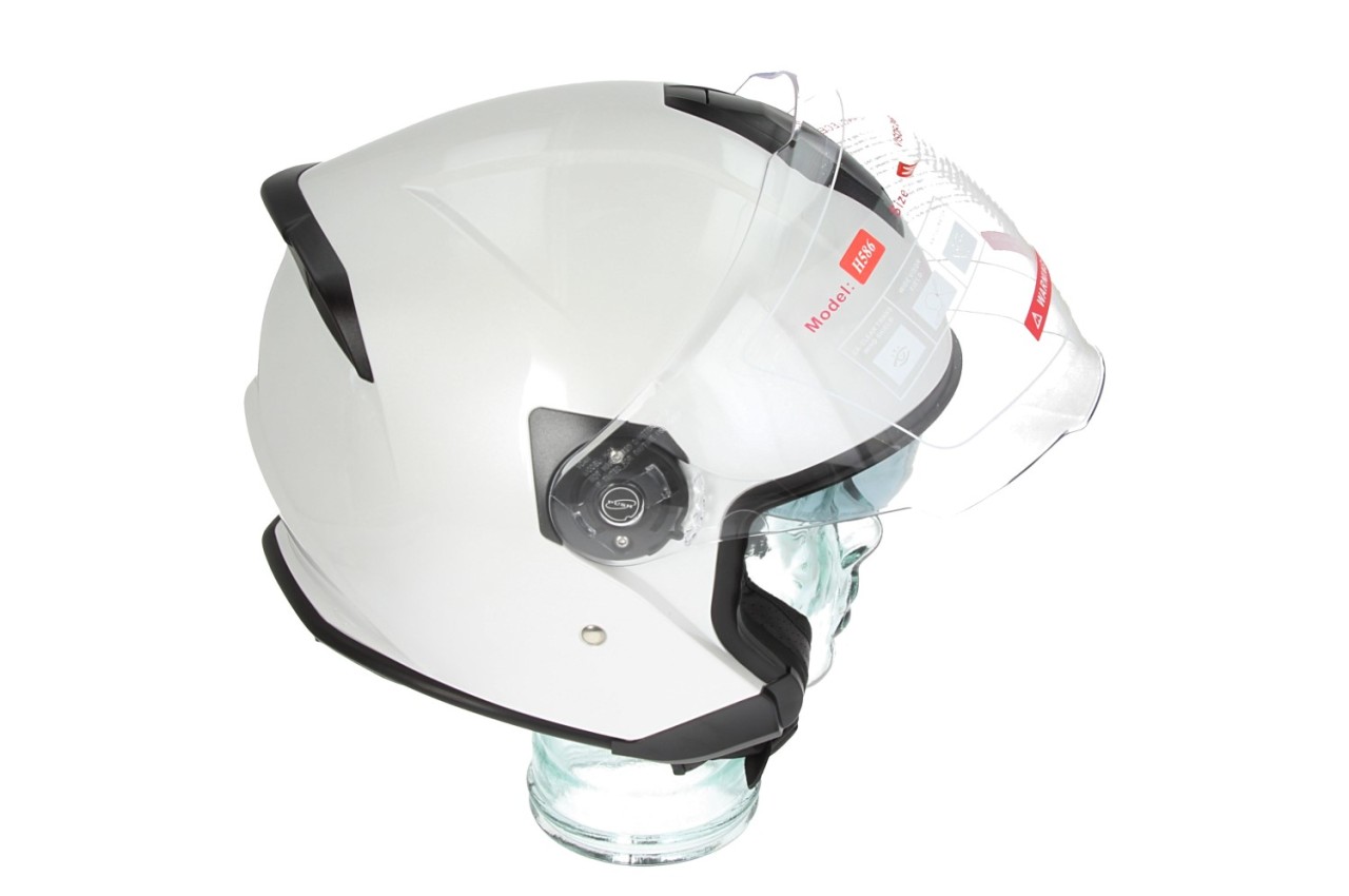 Piaggio Full Jet PFJ open-face helmet, glossy white