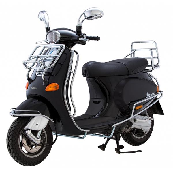 Crash bar rear chrome for Vespa ET2/ET4/LX/LXV/S 50-150cc Cuppini