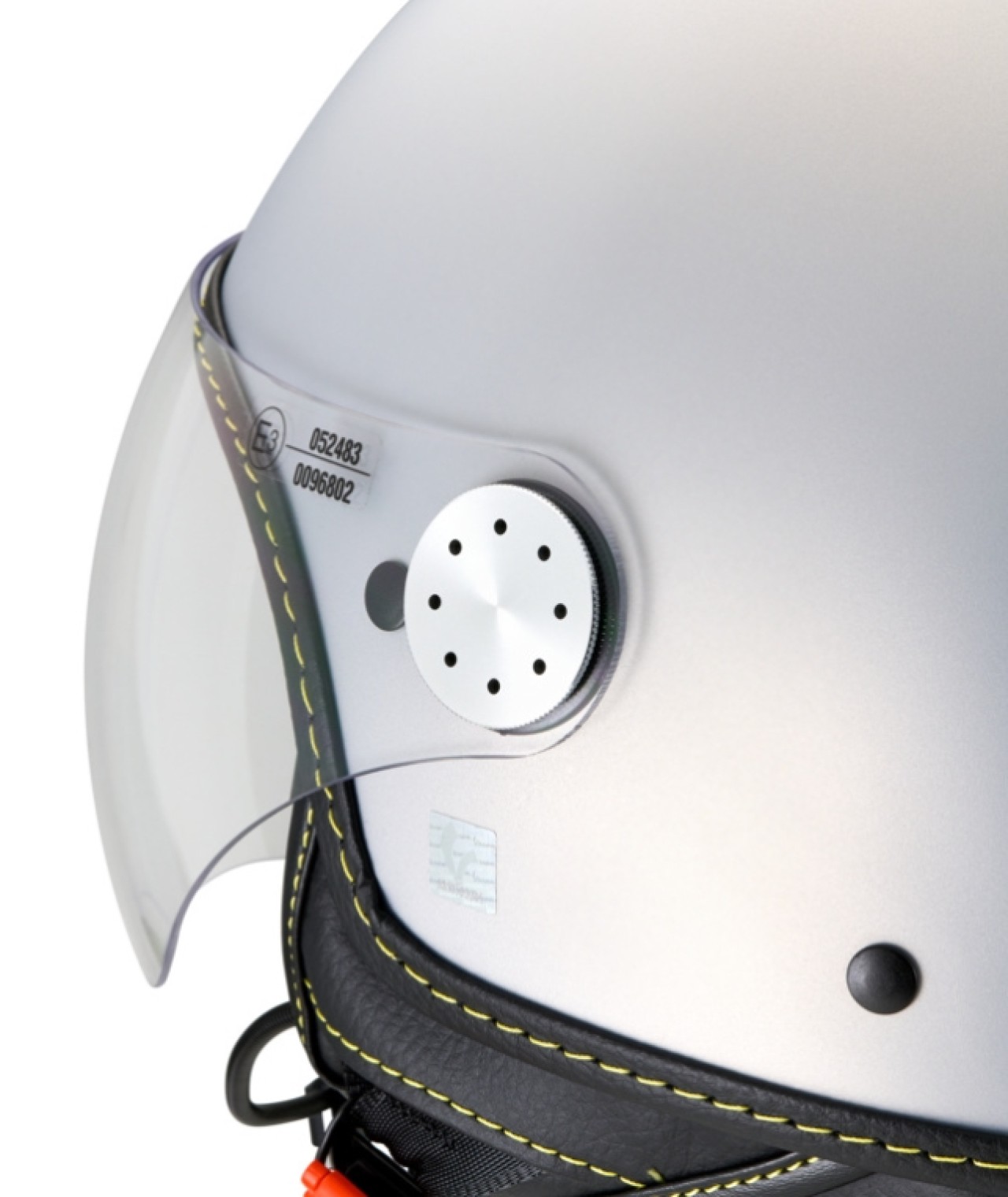 Vespa Jet Helmet Visor 4.0 Grigio Entusiasta Matt - Bluetooth