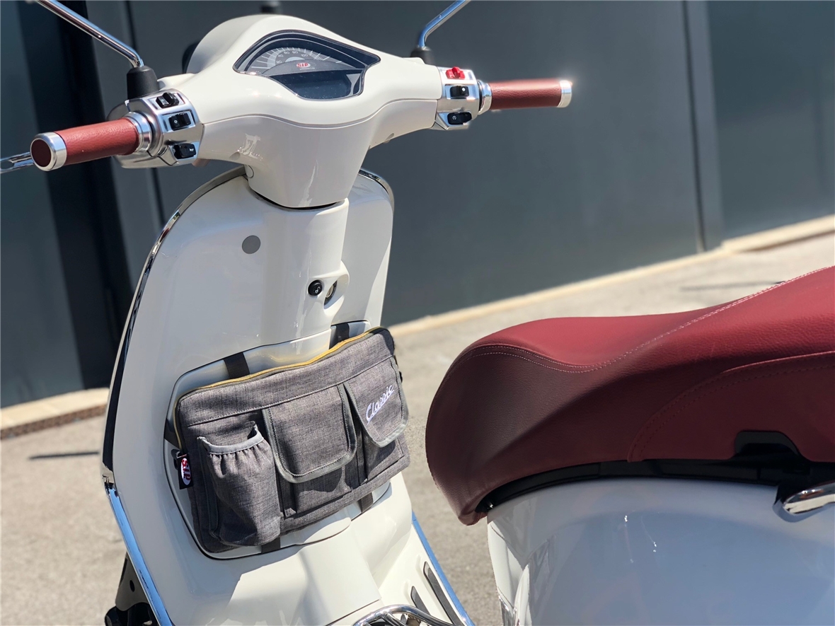 Bag "Classic" for luggage compartment / glove box Vespa - gray, nylon