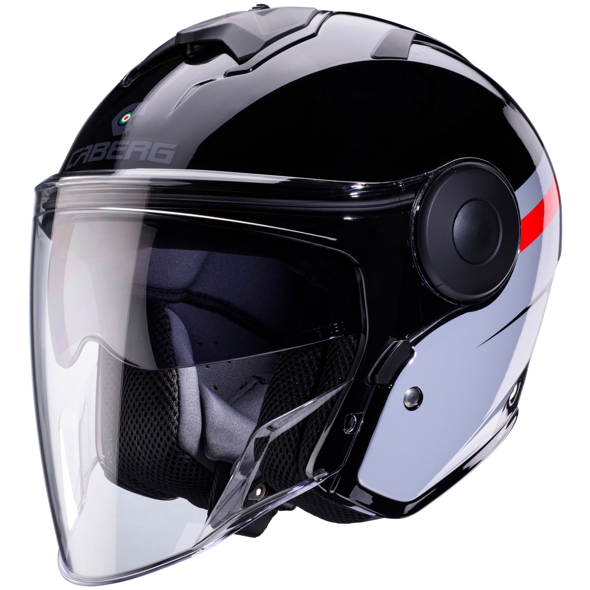 Caberg helmet Soho Zephyr black/grey-red