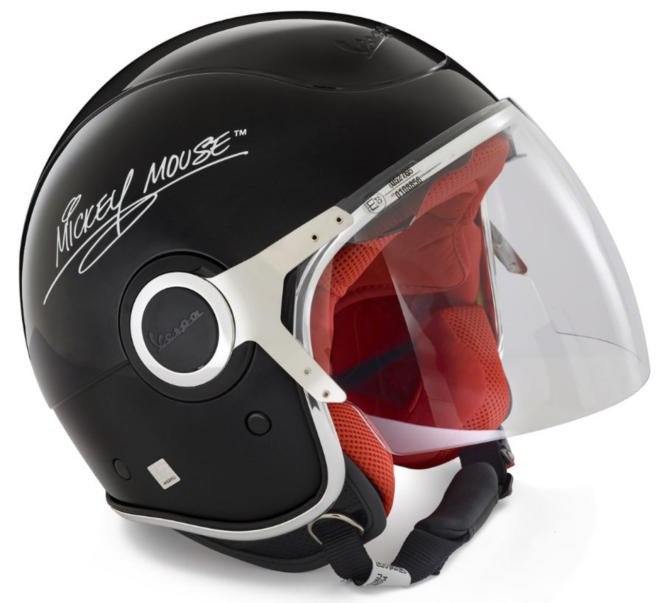 Vespa jet helmet, VJ, Mickey Mouse, black