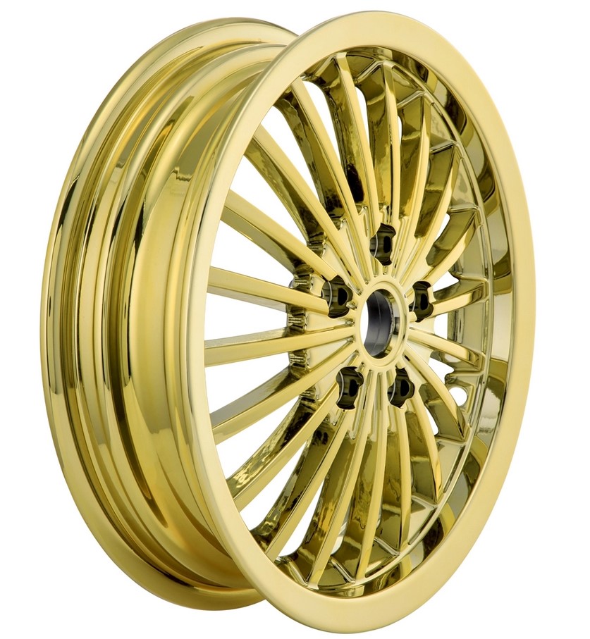 Rim front/rear for Vespa GTS/GTS Super/GTV/GT 60/GT/GT L 125-300cc, gold