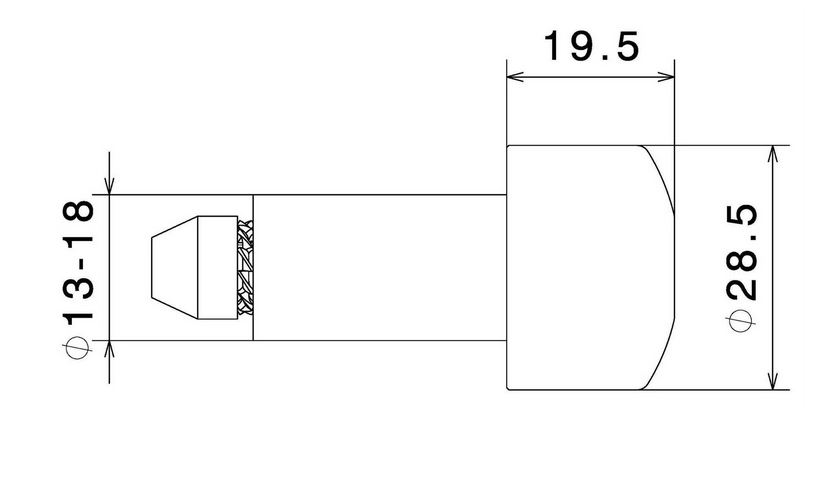 Handlebar end weights RIZOMA left & right for Vespa, black anodized