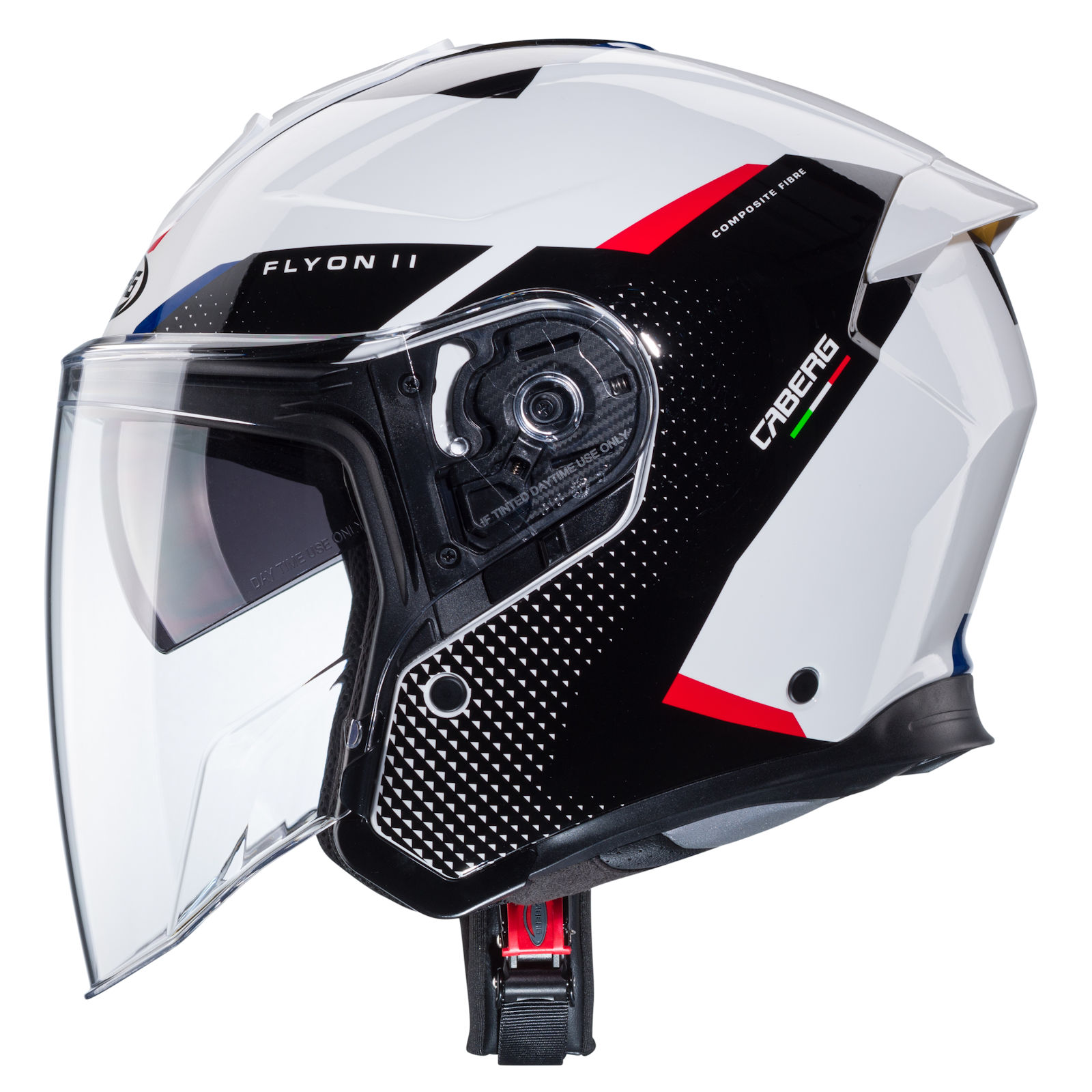 Caberg helmet Flyon II Boss white/black-red-blue