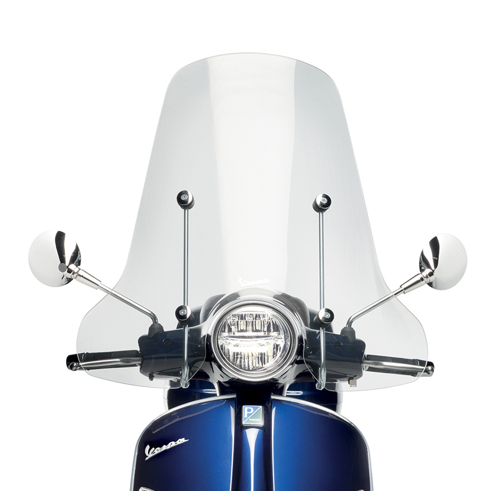 High windshield with bracket Vespa GTS / Super (HPE & SuperTech) original Vespa