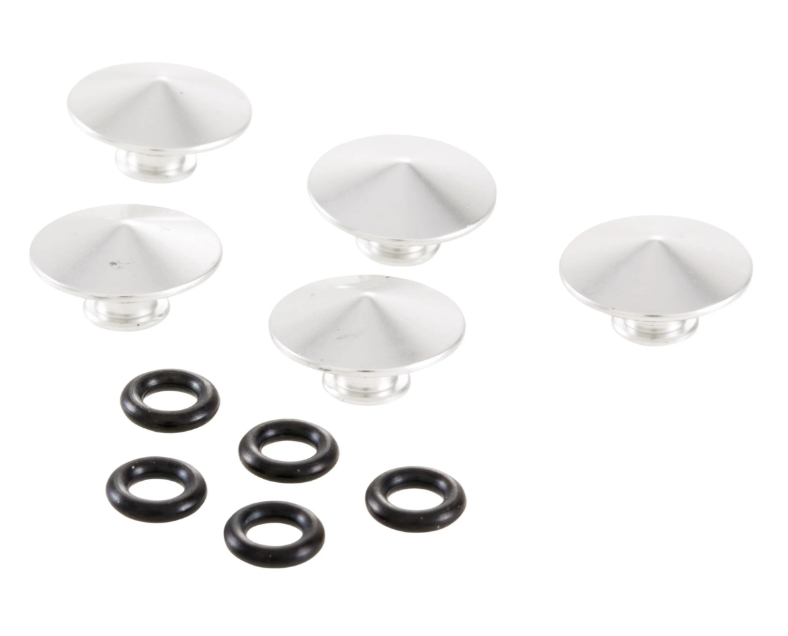 Cover cap wheel stud front or rear, silver