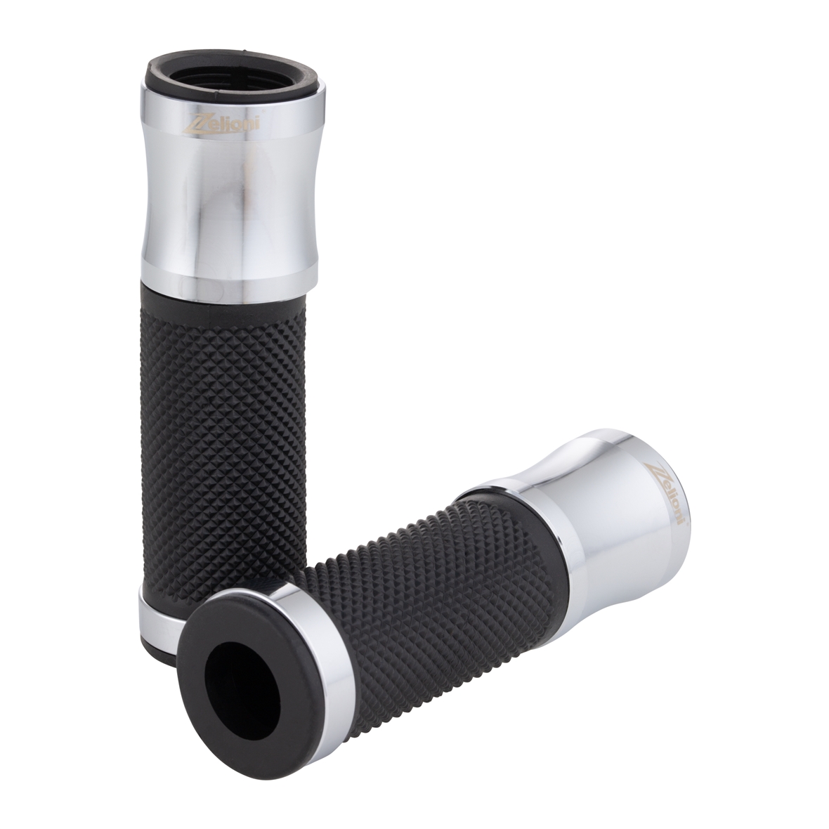 Grips Zelioni chrome for Vespa ET/LX/LXV/S/Primavera/Sprint 50-150ccm