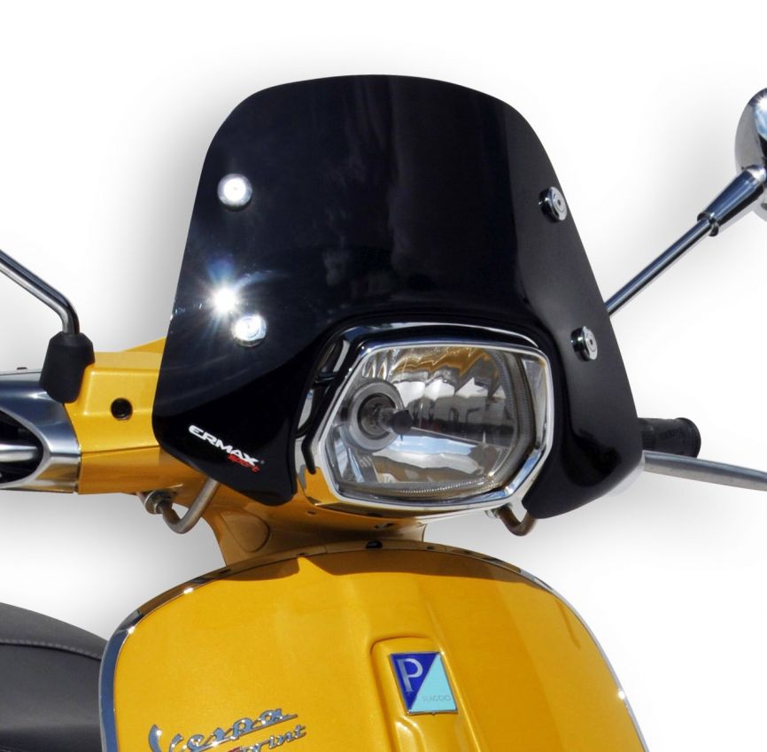 Windshield Ermax Piccolo for Vespa Sprint - black