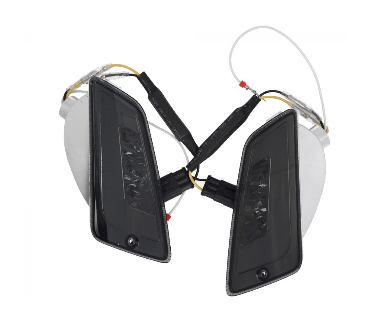 LED turn signal set front, tinted for Vespa GT, GTL, GTV, GTS 125-300 (2014-2018)