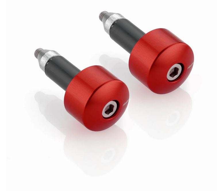 Handlebar end weights RIZOMA left & right for Vespa, red anodized