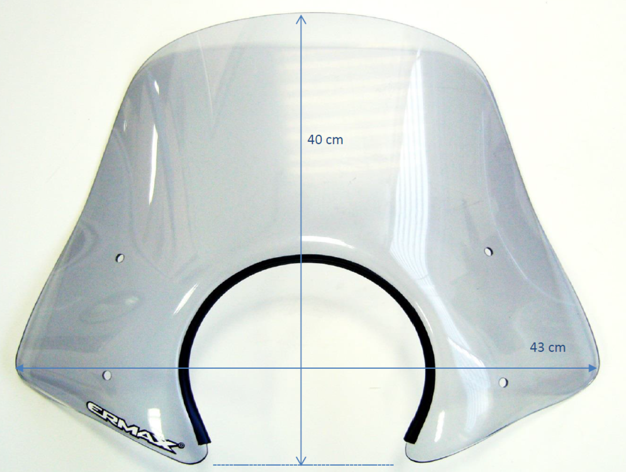 Windshield ERMAX Sport H 400 mm for Vespa GTS/GTS Super/GT L (-22), black