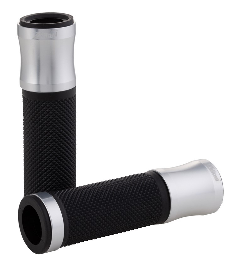 Grips ZELIONI for Vespa GTS/GTS Super/GT/GT L 125-300cc, silver