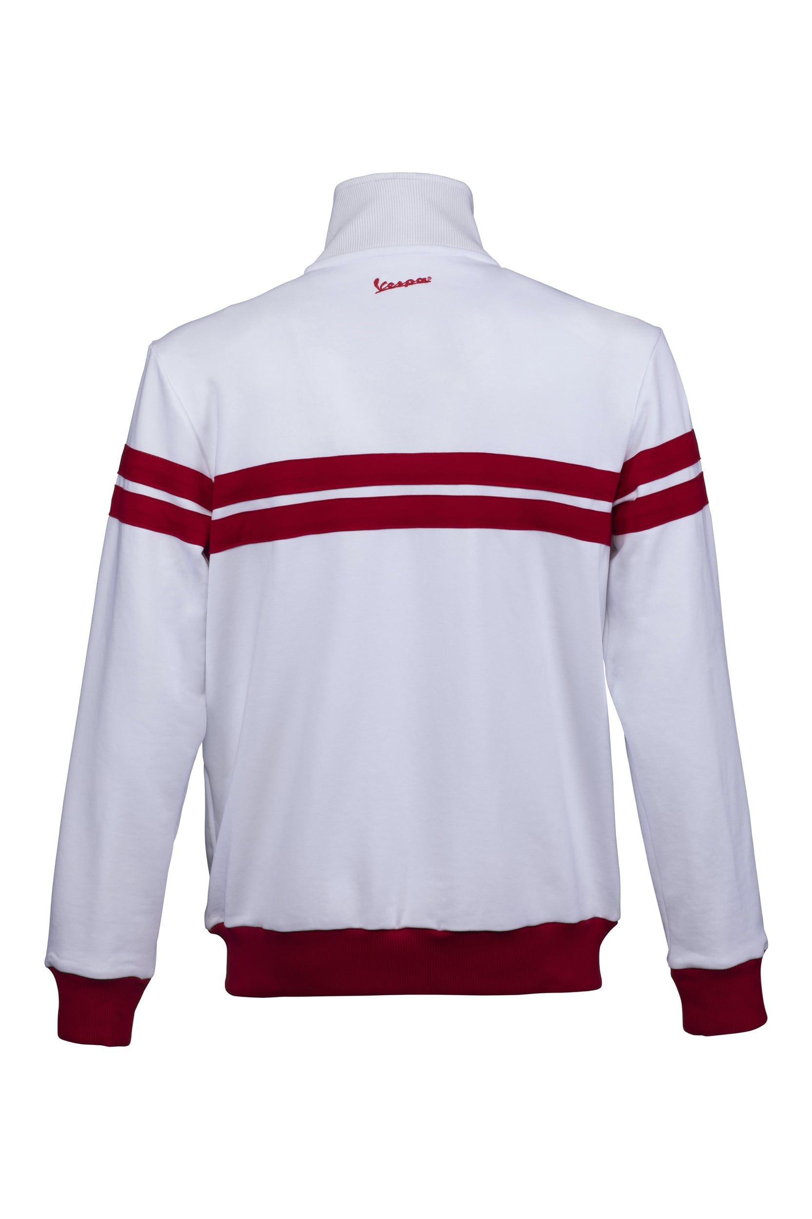 Vespa Sweatshirt Jacket Racing Sixties white / red