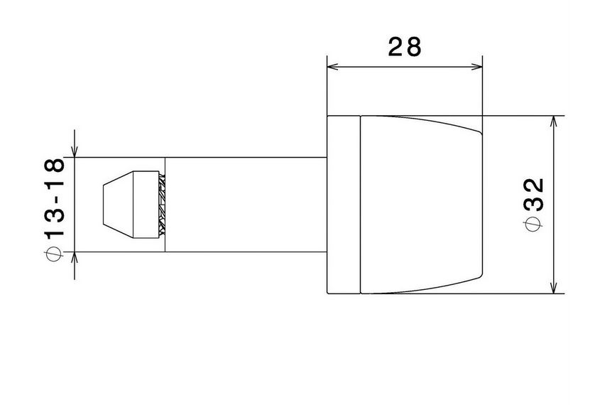 Handlebar end weights RIZOMA left & right for Vespa, black anodized