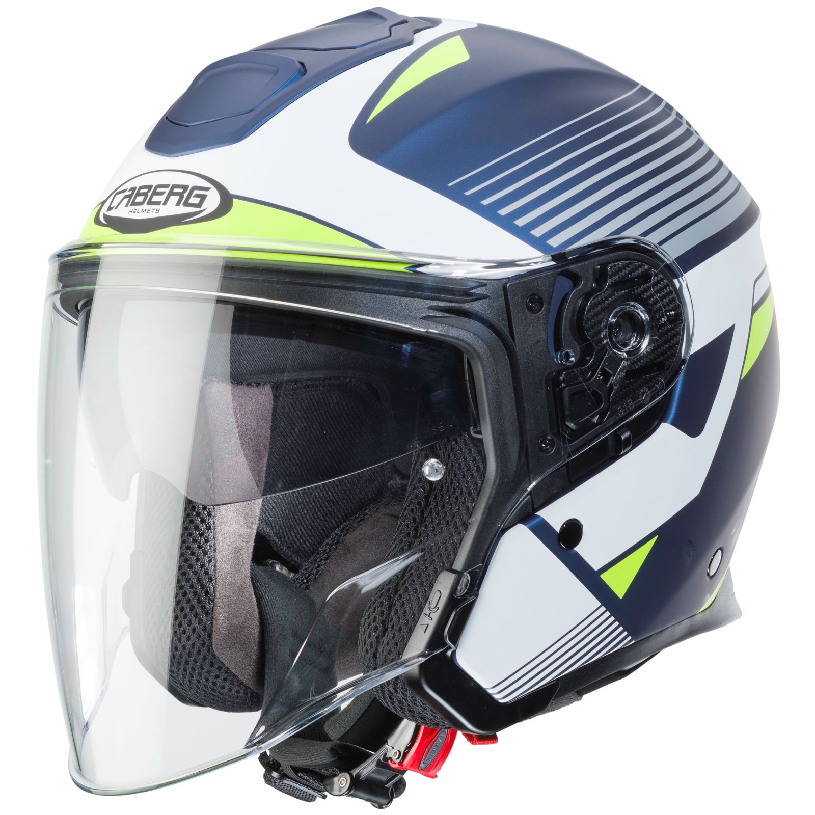 Caberg Helmet Flyon Rio, matte blue / white fluo yellow