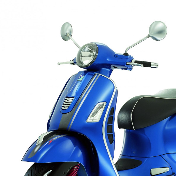 Original Vespa GTS Super sticker set Sport gray / silver