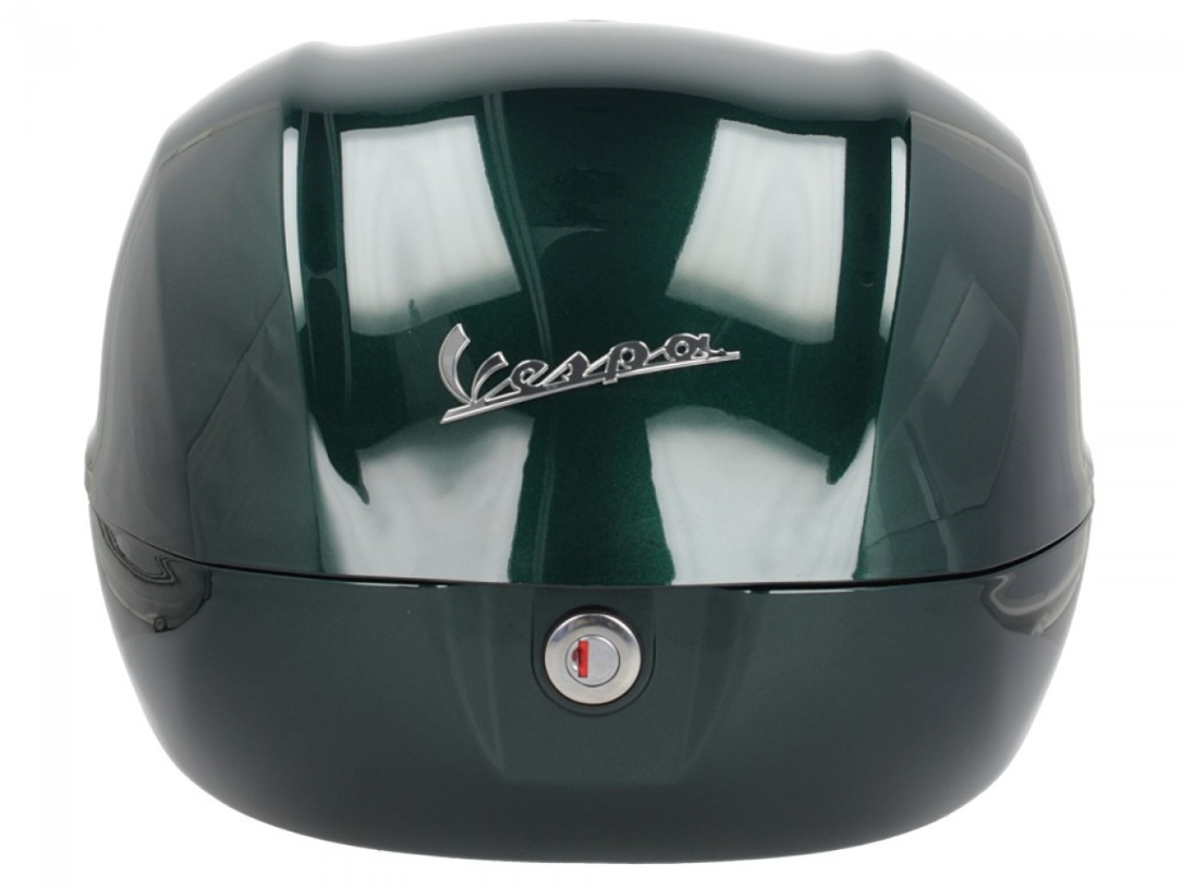 Original top case 32 l. for Vespa Primavera / Sprint / GTS Racing 60s Verde Bosco 349/A