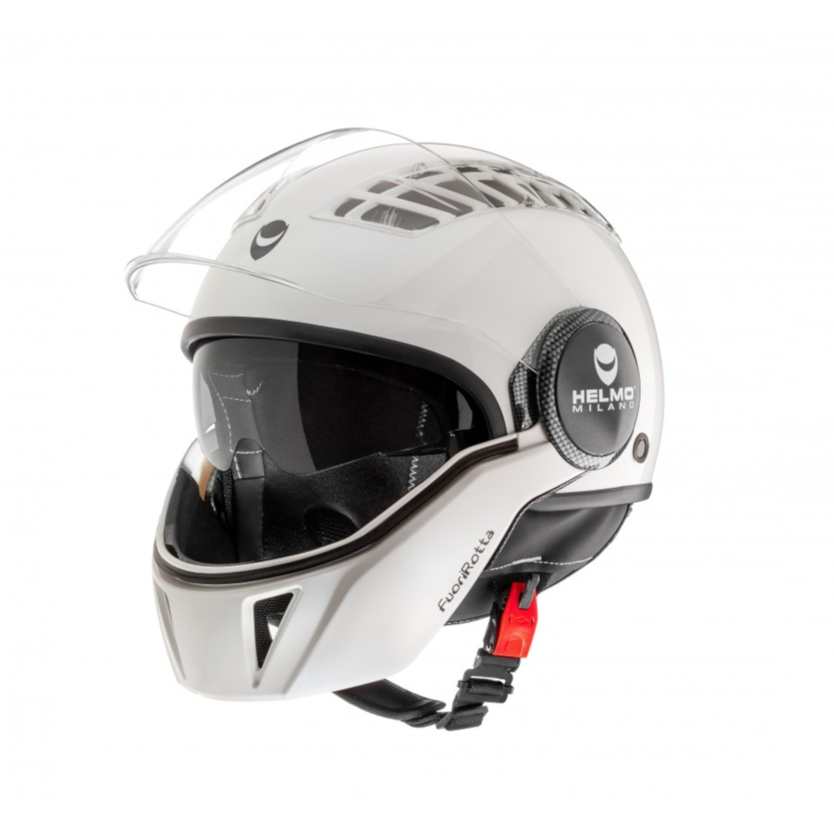 Helmo Milano Full jet helmet, FuoriRotta, white