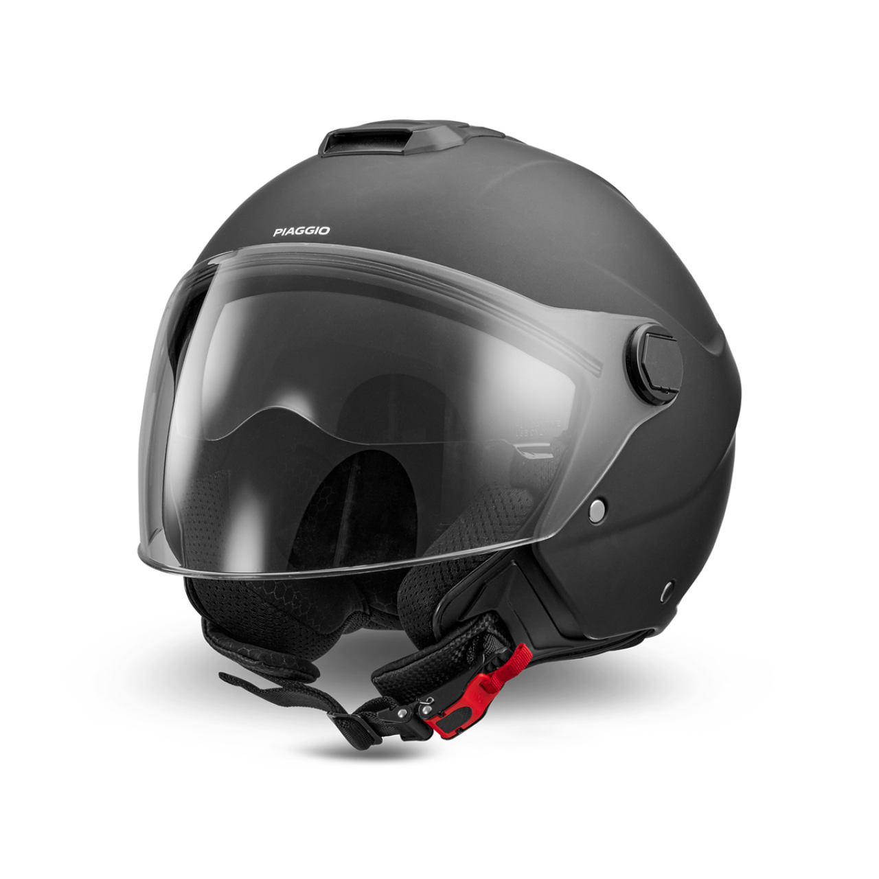 Piaggio Demi Jet UL01 Matte Black Open-Face Helmet