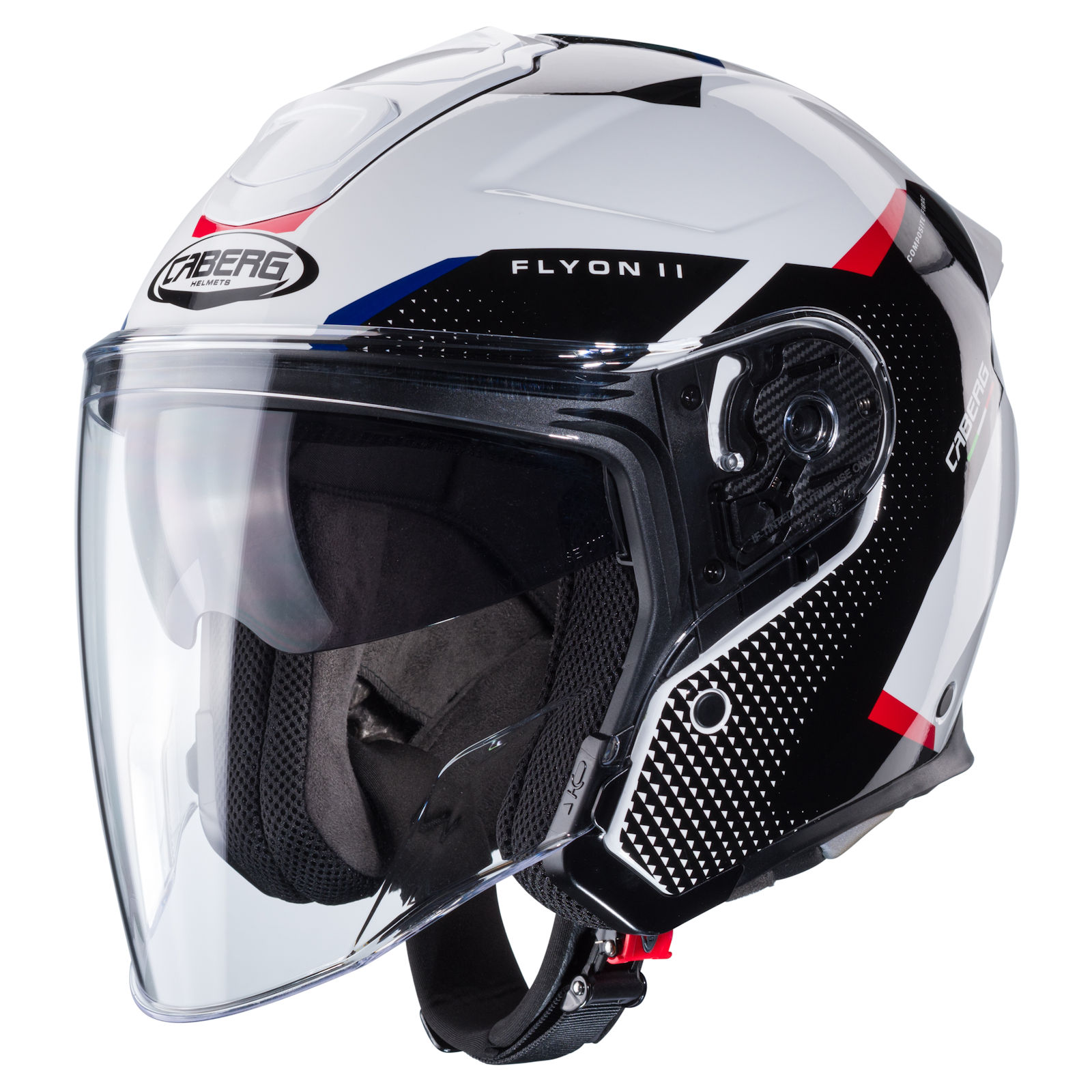 Caberg helmet Flyon II Boss white/black-red-blue