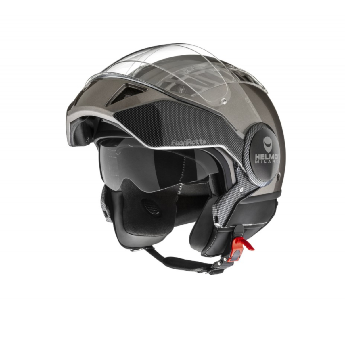Helmo Milano Full jet helmet, FuoriRotta, gray glossy
