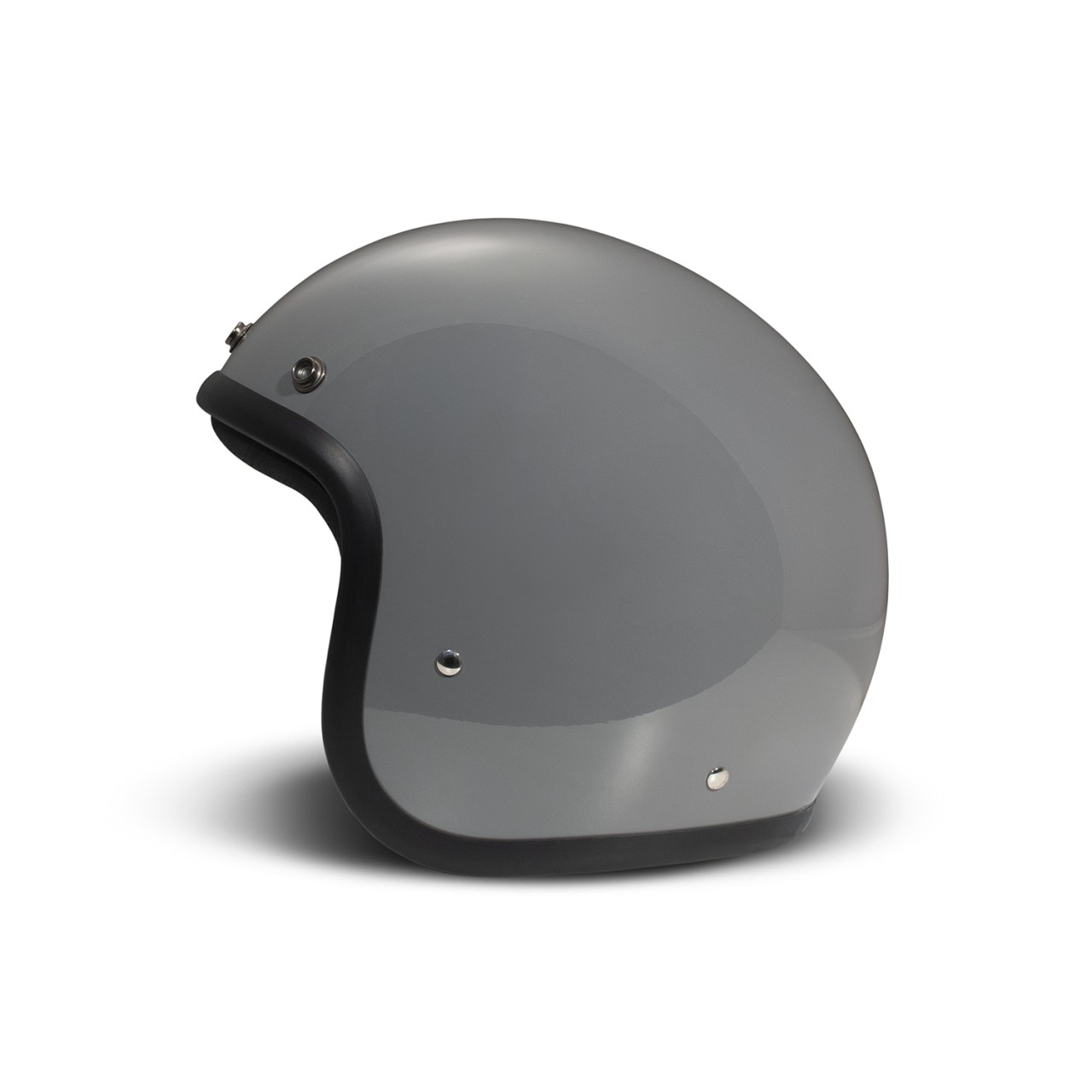 DMD jet helmet Retro, gray, glossy, Crayon Grey, fiberglass, ECE 22.06