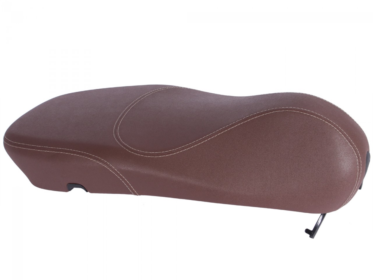 Original Vespa seat bench for Vespa Primavera in brown with white stitching