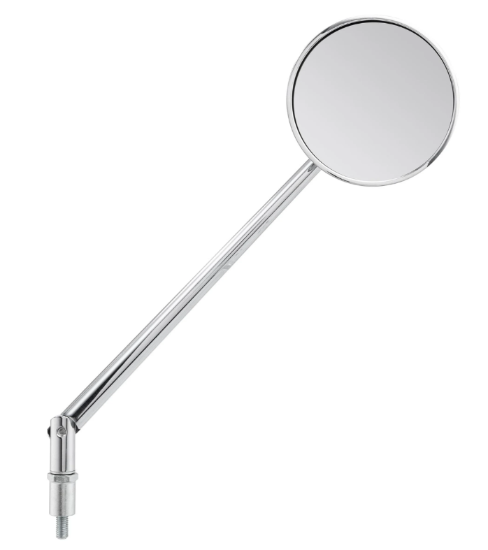 Standard mirror for Vespa, right-hand thread, chrome