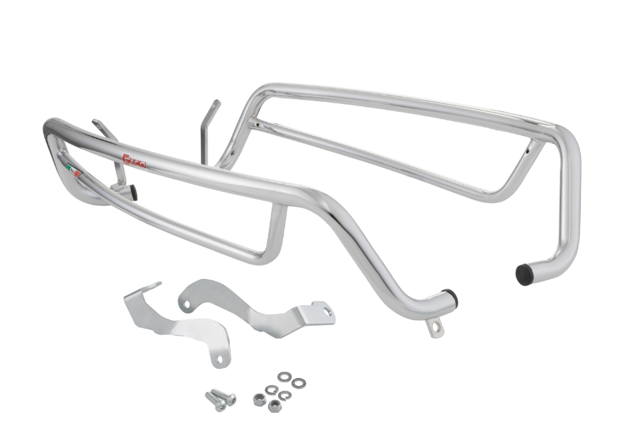 Crash bar side hood rear for Vespa GTS 300cc HPE ('19-), chrome