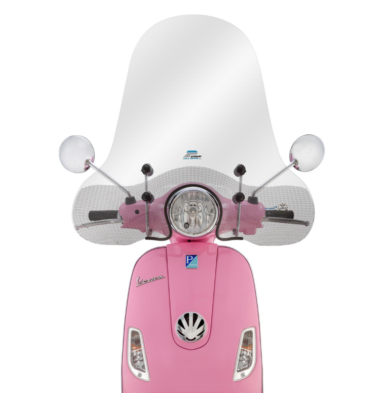 Windshield CUPPINI high for Vespa LX 50-150cc, clear