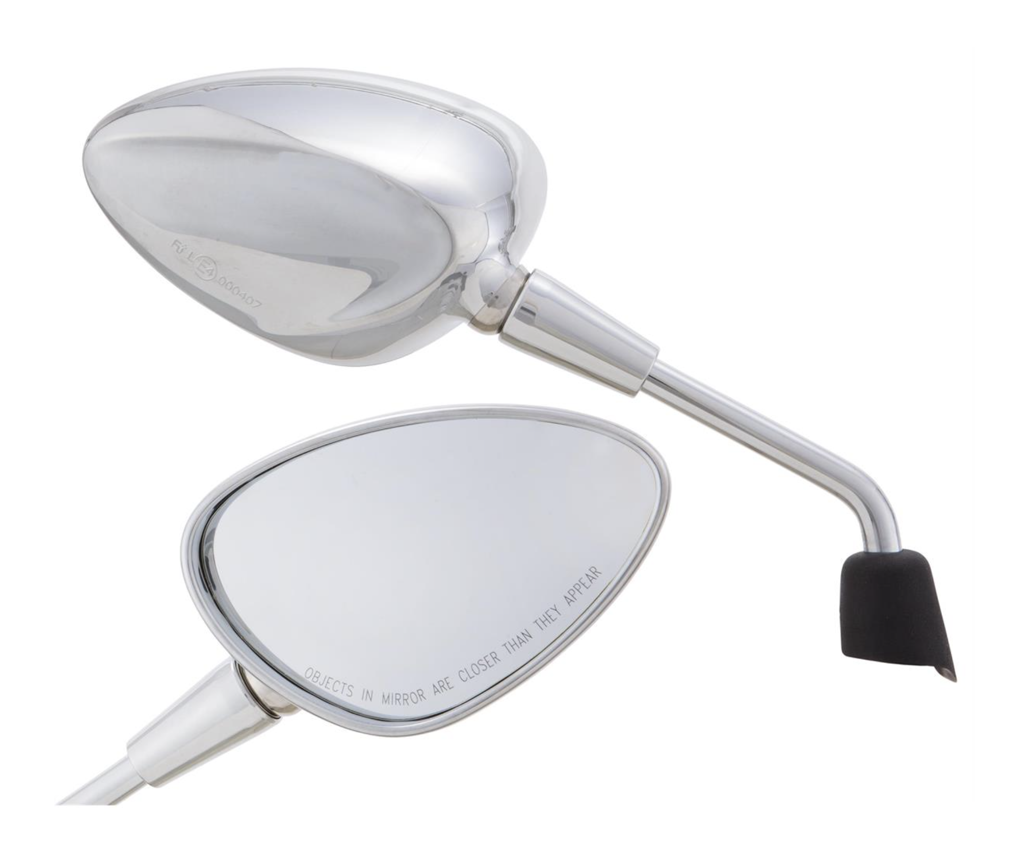 Mirror Shorty silver right and left for Vespa Sprint 50-150cc 2T/4T