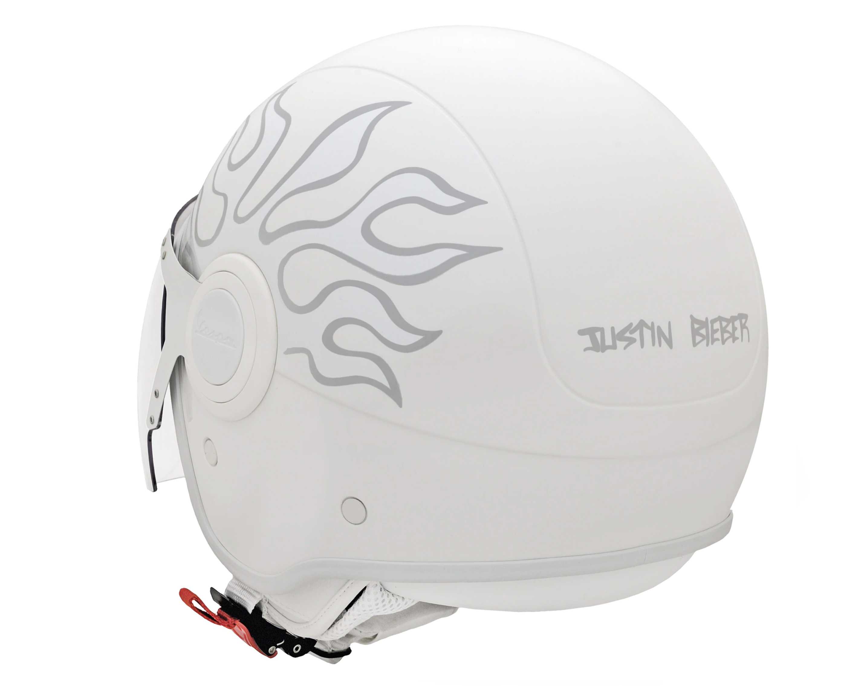 Vespa VJ helmet Justin Bieber - white