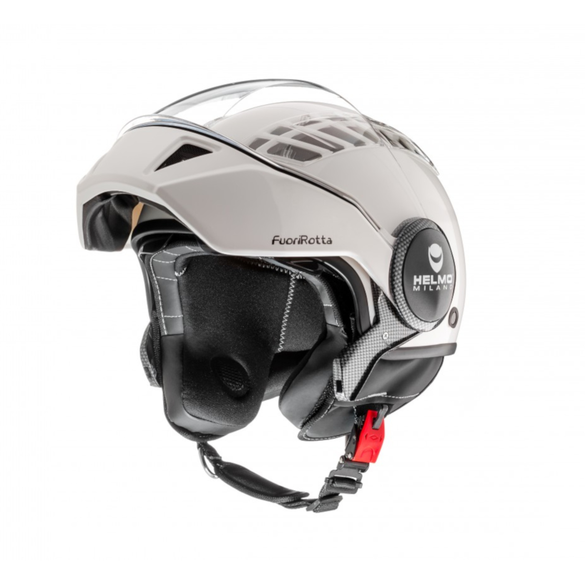Helmo Milano Full jet helmet, FuoriRotta, white