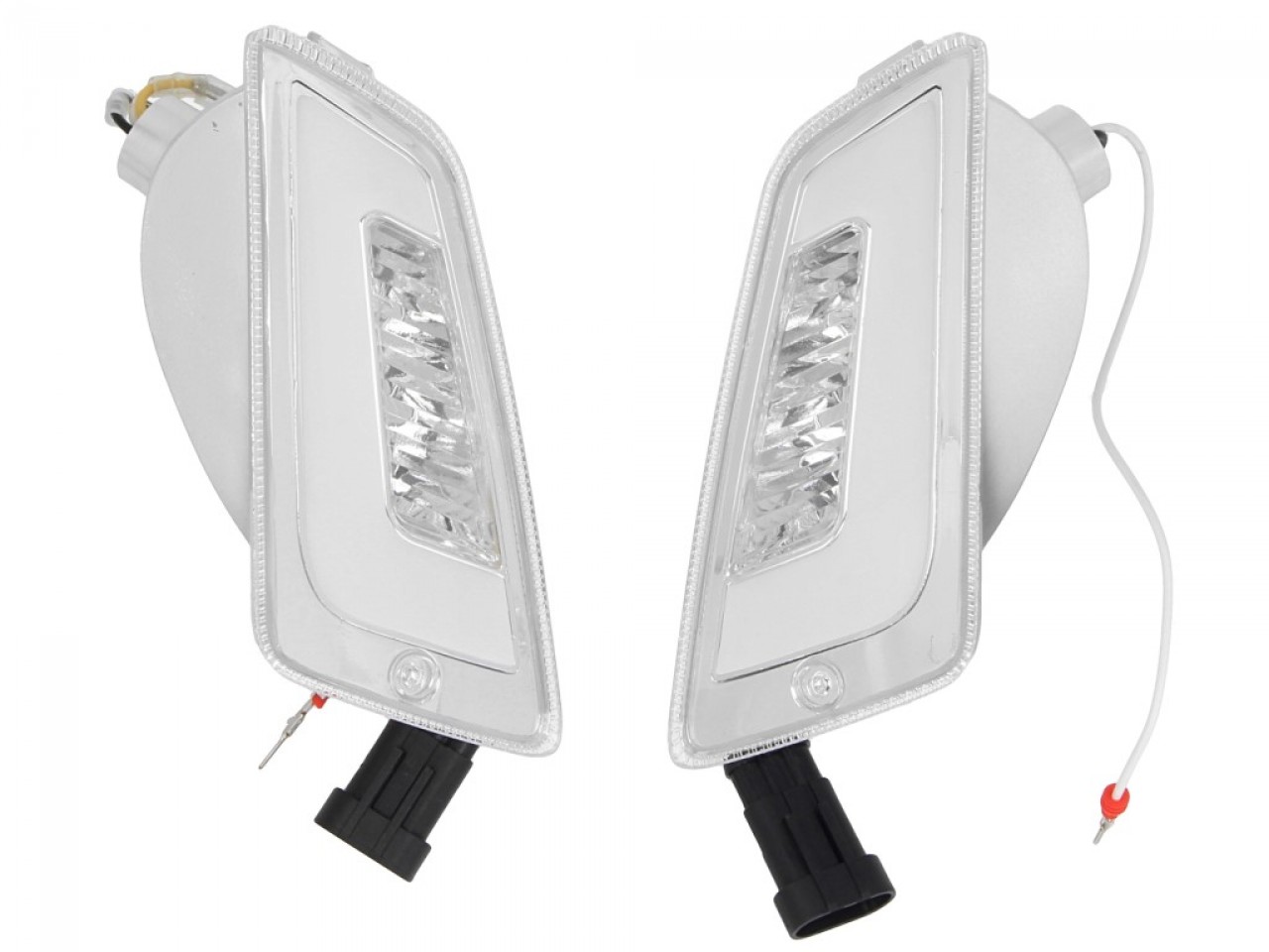 LED turn signal set front, clear for Vespa GT, GTL, GTV, GTS 125-300