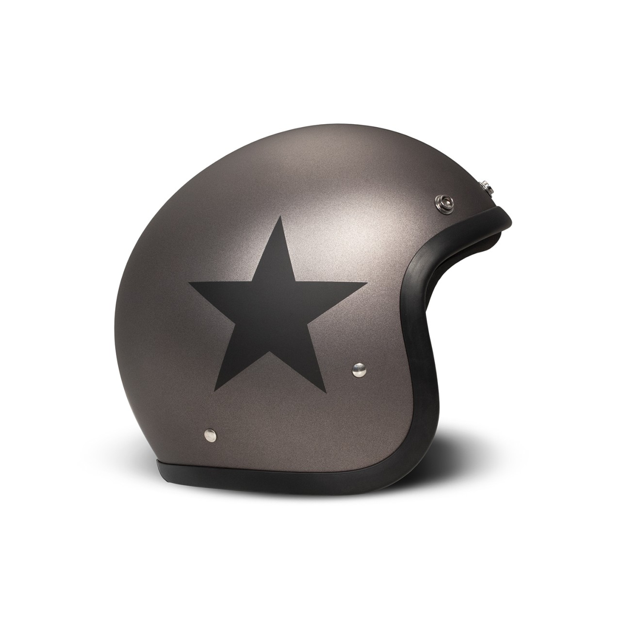 DMD Jet Helmet Retro, green, matt, Star Green, fiberglass, ECE 22.06-Copy