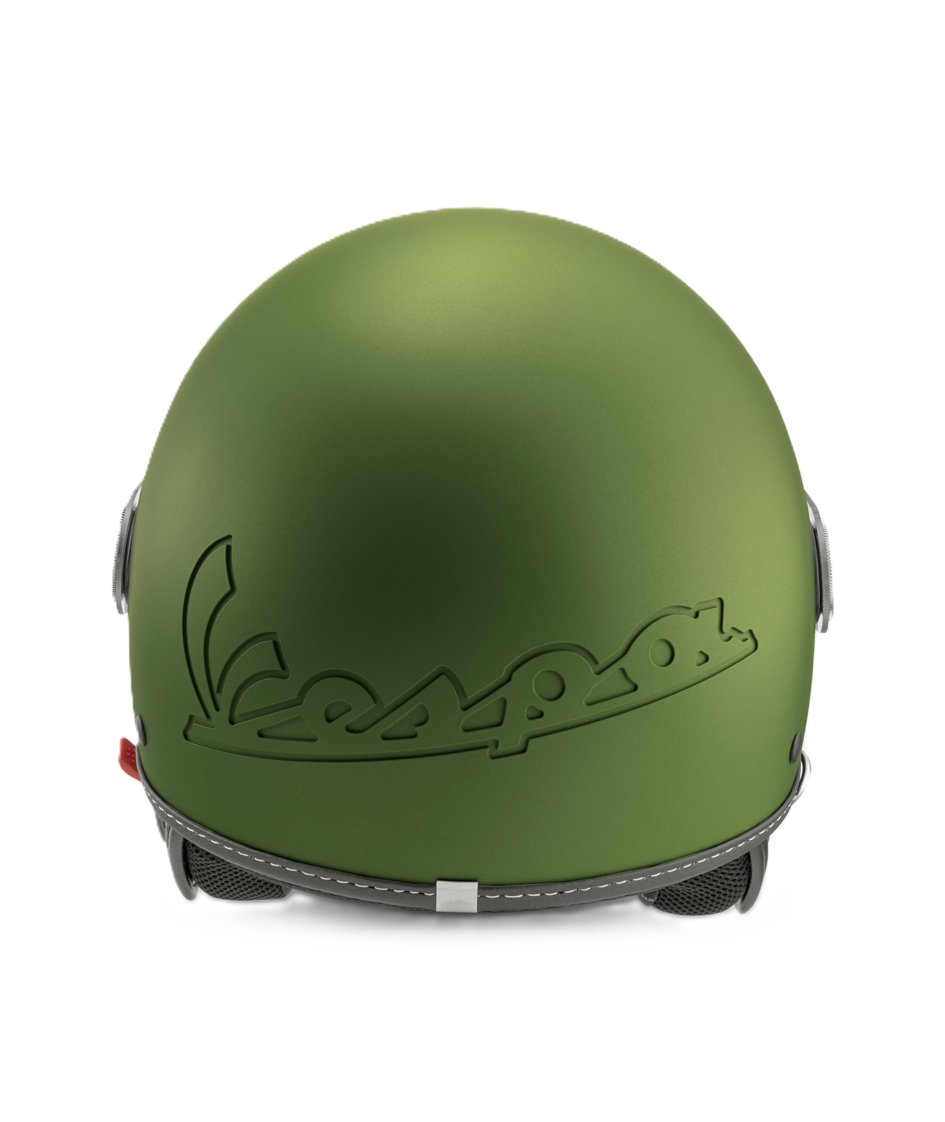 Vespa Open-Face Helmet, Vespa Long-Visor, Matte Green