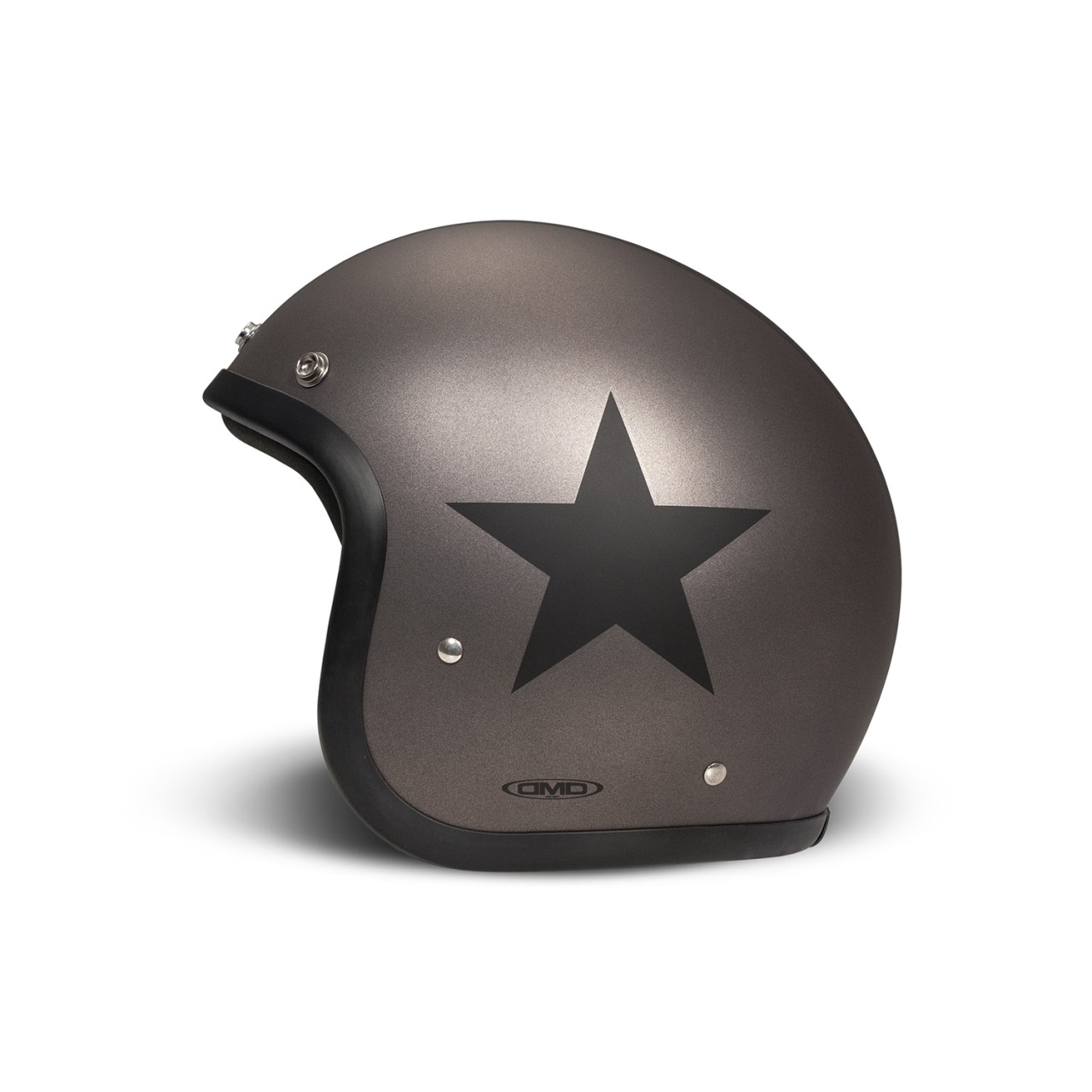 DMD Jet Helmet Retro, green, matt, Star Green, fiberglass, ECE 22.06-Copy