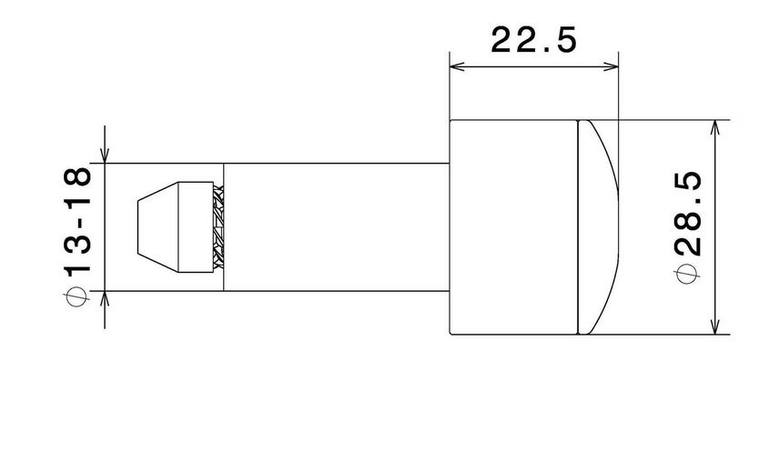 Handlebar end weights RIZOMA left & right for Vespa, black anodized