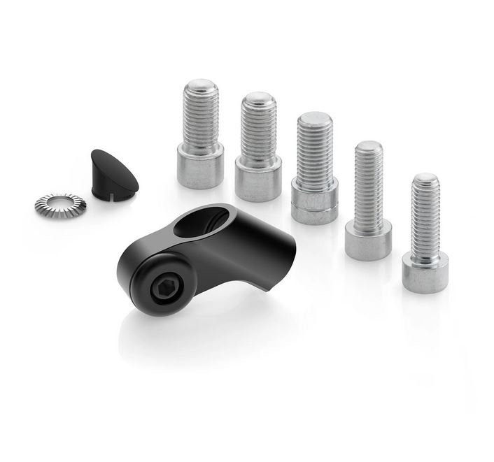 Mirror adapter RIZOMA "Side Mount" L 42.5 mm for Vespa, black anodized