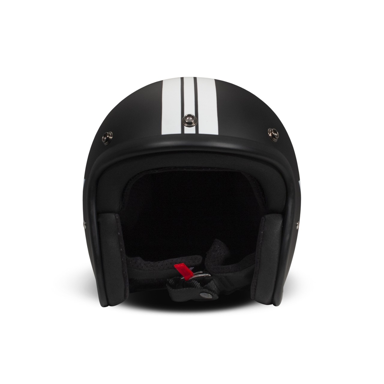 DMD jet helmet Retro, black, matt, Star Black, fiberglass, ECE 22.06