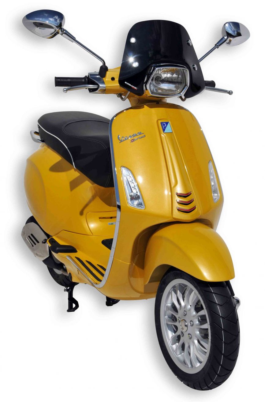 Windshield Ermax Piccolo for Vespa Sprint - black