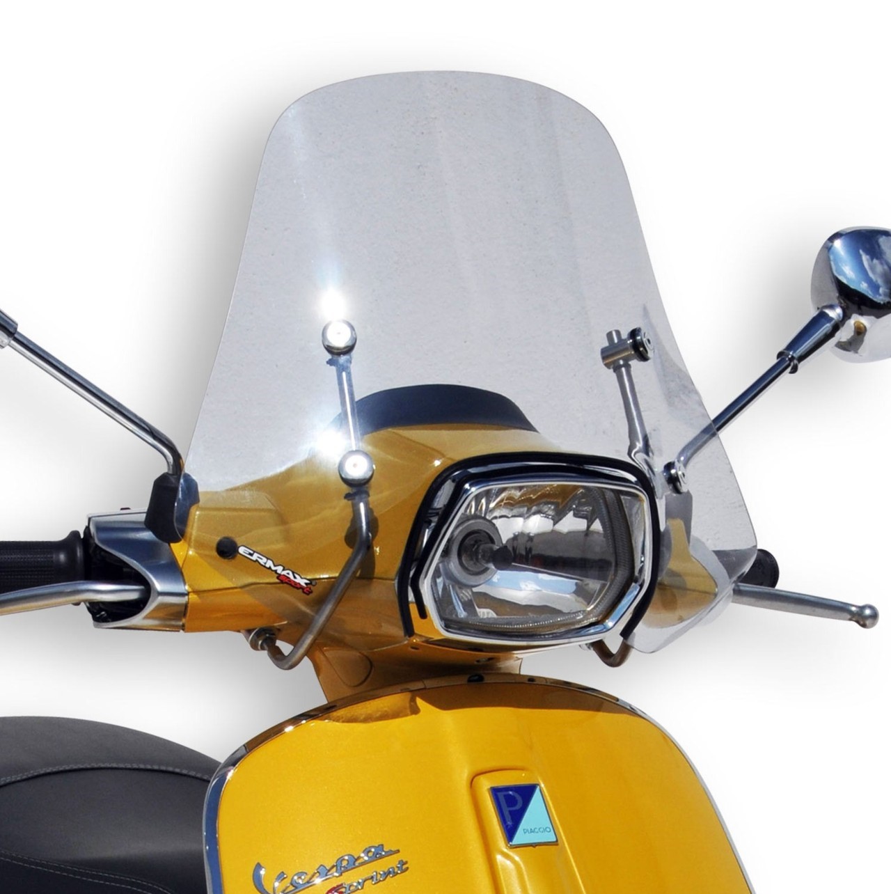 Windshield ERMAX Sport H 400 mm for Vespa Sprint 50-150cc 2T/4T, black