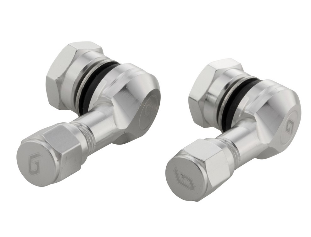 Valve core for tubeless tire / rim 80 °, silver anodized